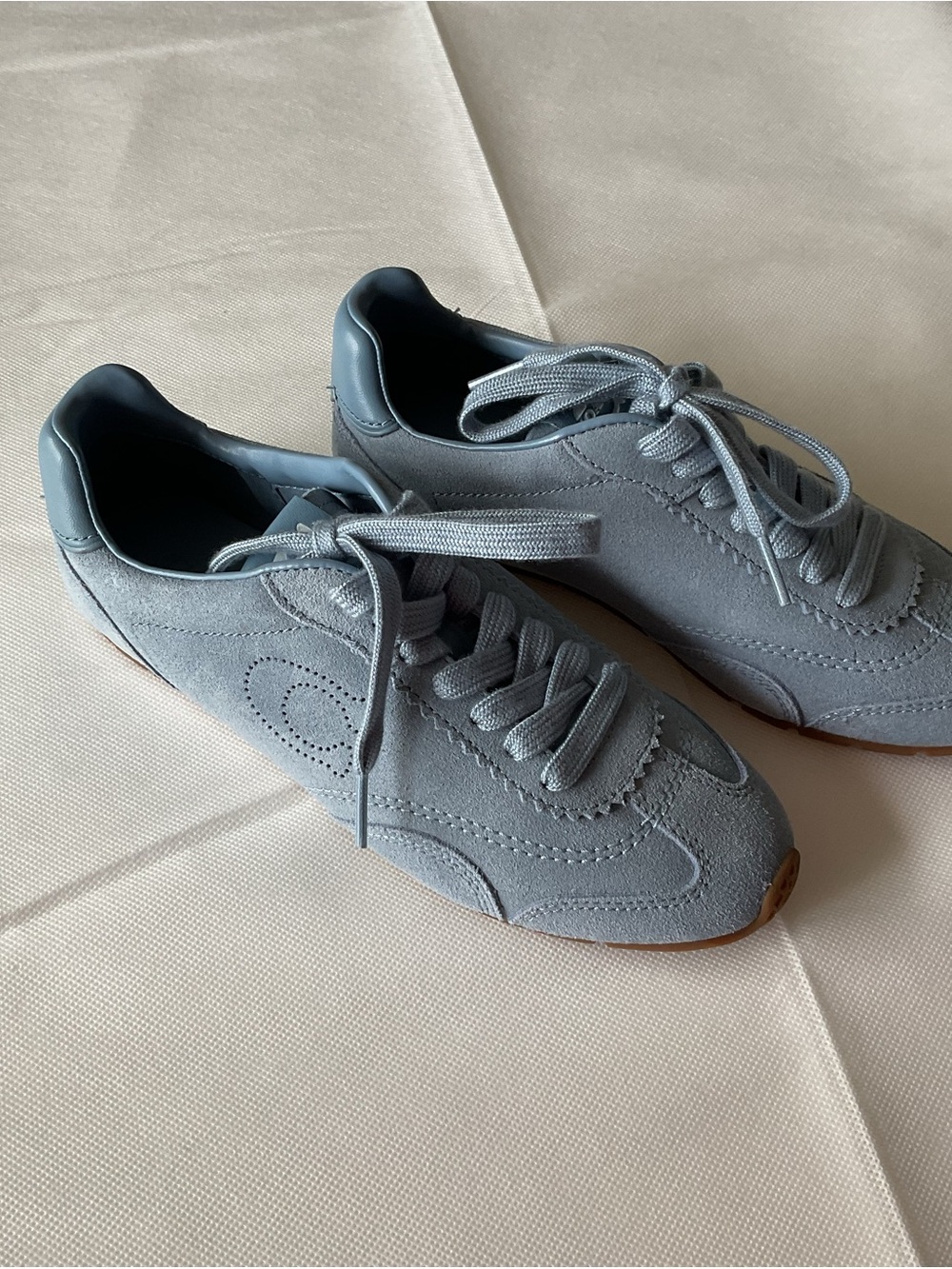 Coach Light Blue Suede Sneaker Trainers - Picture 9 of 9